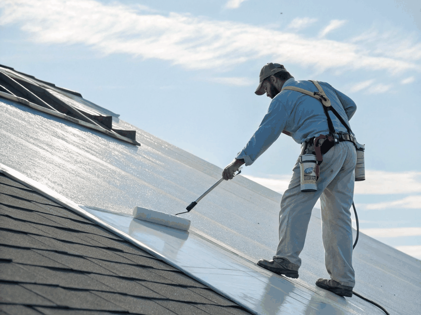 Application of advanced ceramic roofing coatings