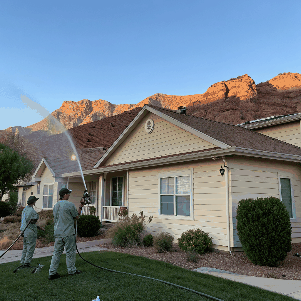 Clean house exterior