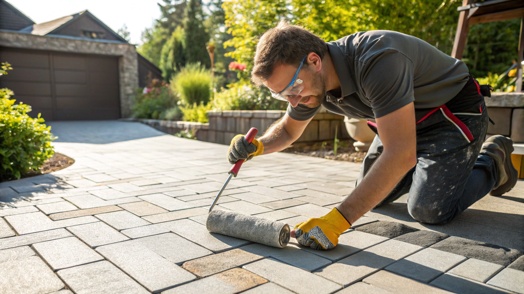 Paver Cleaning & Sealing